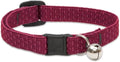 LupinePet Eco 1/2" Berry Cat Safety Collar with Bell , 8-12"