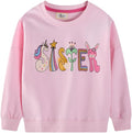 Toddler Baby Girls Cotton Sweater, Long Sleeve Crewneck Sweatshirt Pullover Kids Warm Clothing for Fall Winter