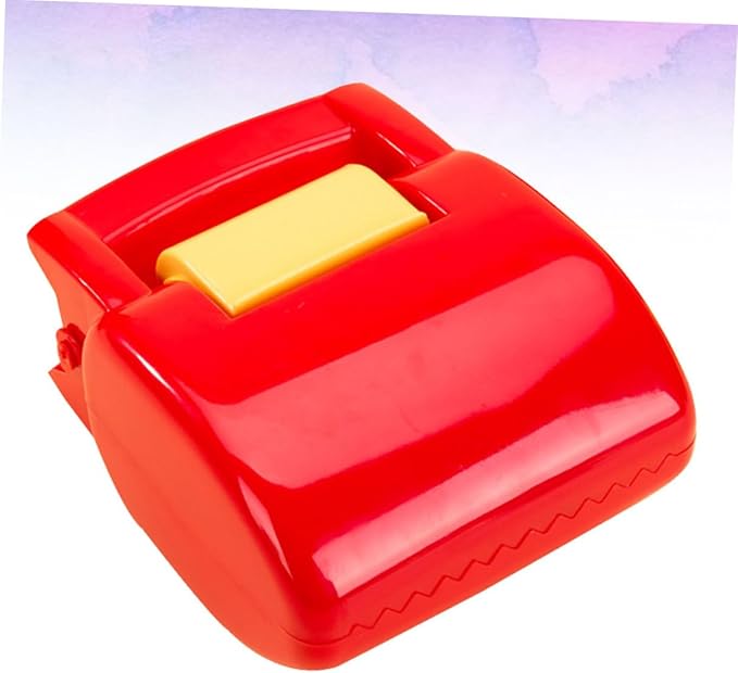 FRCOLOR Outdoor Pet Waste Litter Picker Tool Compact Red Clamp for Easy Cleanup Durable Plastic Construction Portable Waste Management for Dogs and Cats