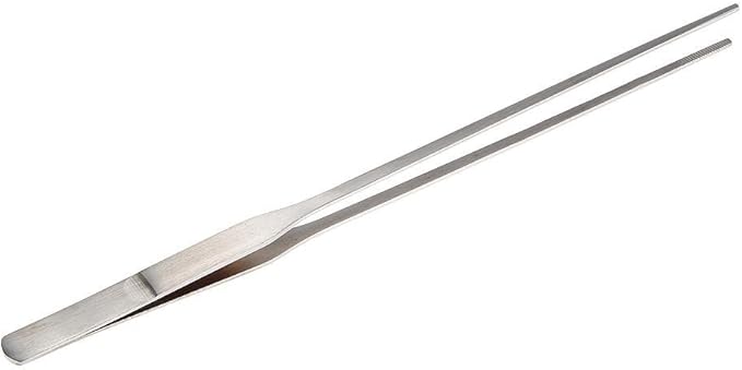 FEITA Extra-Long 15-Inch Tweezer Stainless Steel Straight for Aquarium Fishtank Aquascaping Tools, Mega Reptile Feeding Tongs