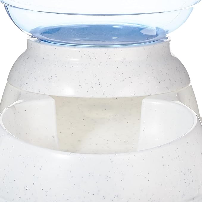 Amazon Basics Gravity Pet Food Feeder for Dogs and Cats,Small,6-Pound Capacity,Gray,(Pack of 4)