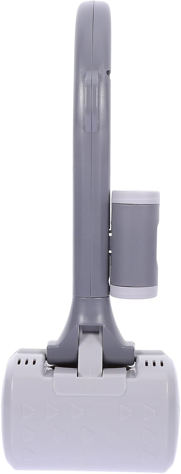 Toyvian Heavy Duty Pooper Scooper for Large Dogs with Long Handle Portable Dog Poop Picker Waste Scoop Tool for Outdoor Pet Cleanup Gray