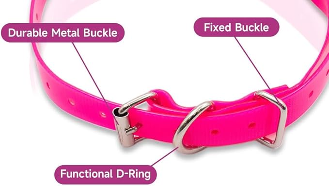 Universal 27 ½” X ¾” Replacement Band Strap for Dog Training Collar - Adjustable Waterproof TPU for Remote E-Collar, Static/Vibration Shock Trainer, Fits Most Bark Control & Obedience Devices