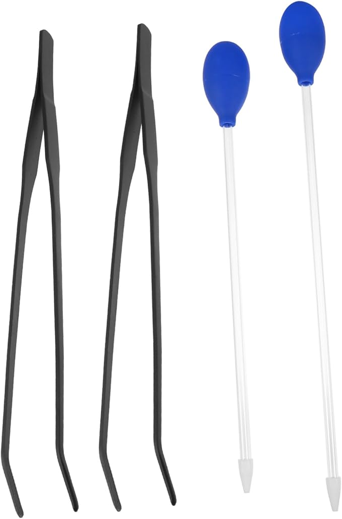 Yardwe 4pcs Aquarium Tank Cleaner Tools Set Tweezers Pipette Easy Water Change for Fish Tanks