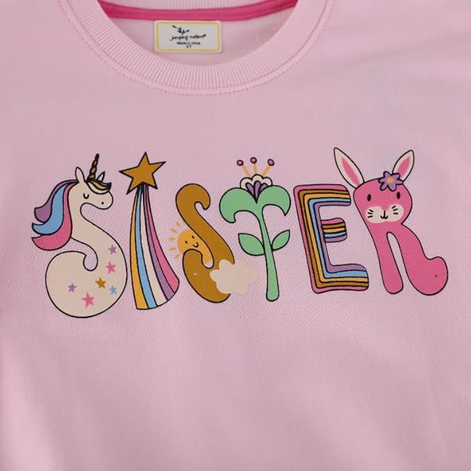 Toddler Baby Girls Cotton Sweater, Long Sleeve Crewneck Sweatshirt Pullover Kids Warm Clothing for Fall Winter