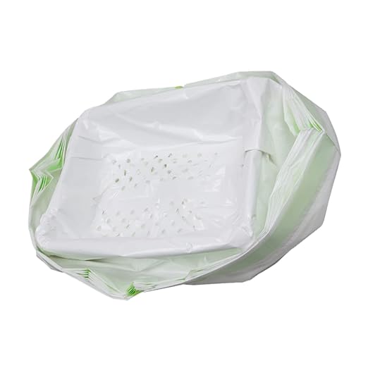Mipcase 7pcs Cat Litter Filter Bags Design for Convenient Pet Waste Disposal White Litter Cleaning Supplies