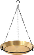 Hanging Bird Bath Bird Feeder Bowl with 16.3 inch Iron Hanging Chain Detachable Outdoor Decor for Garden Backyard Patio and Deck - Perfect for Attracting Birds