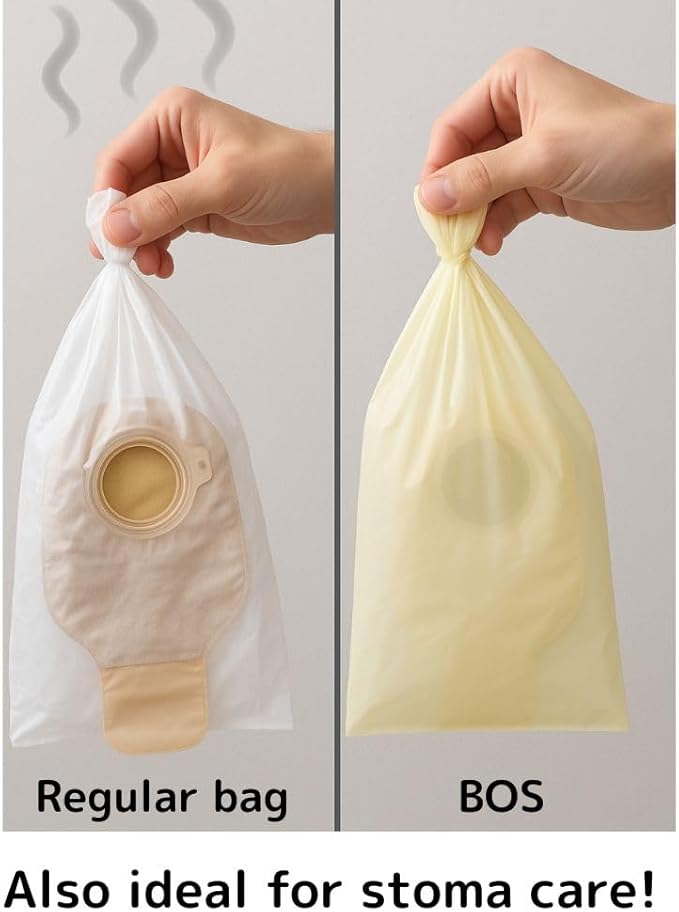 BOS Amazing Odor Sealing Cat Waste Disposal Bags - Durable, Unscented [Size: L, Color: light blue] (60 Count, Pack of 1) (60 Bags) ★NOT a litter box liner