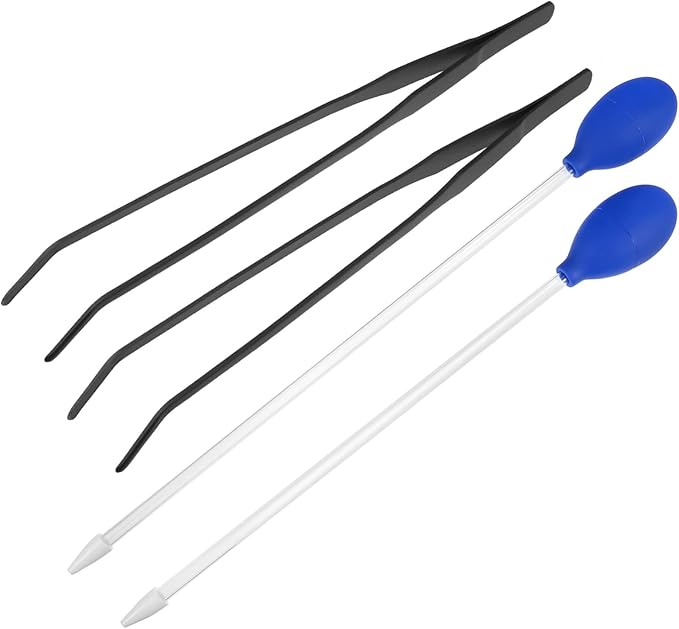 4Pcs Fish Tank Cleaning Tools Aquarium Tweezers Pipette for Easy Water Changes Durable Lightweight Aquarium Accessories for Plants Substrate and Aquatic Pets