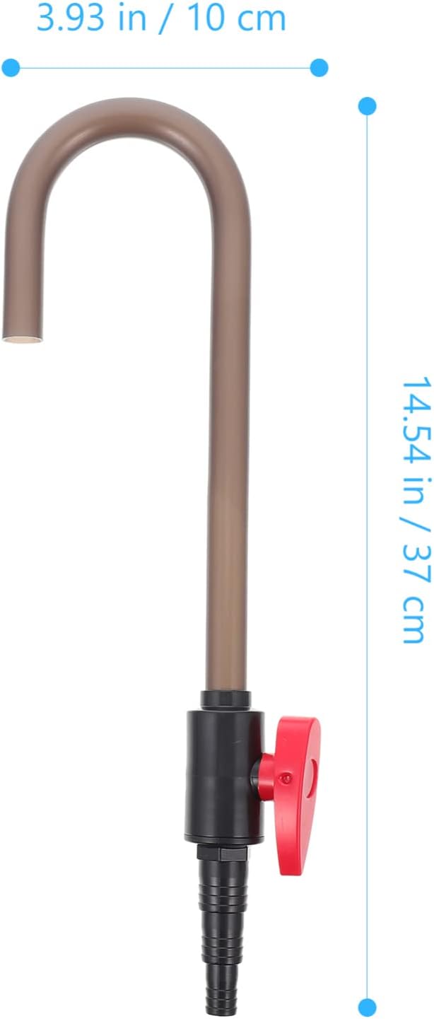 VILLCASE Hanging Type Aquarium Water Changer with Hook Fish Tank Water Supply Tool 14.56In Easy Installation for Aquarium Maintenance and Replacement