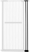 Lumizone Extra Tall Cat Gate Extension Kit 61.02" High Pressure Mounted 4.13" Extra Wide 1.37" Gap No Drilling Tall Pet Gate for Dogs (Black, 61.02" H x 4.13" W, Extension)