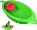 TEHAUX Parrot Bathing Toy Large Capacity Bird Bath Tub for Cage Small Birds Parakeets Cockatiels Budgerigar Indoor Pet Bath Accessory