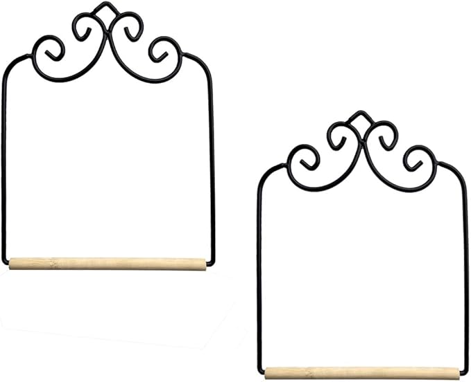 2 Pack Hummingbird Swing Metal Frame Hummingbird Perch Wild Bird Swing with Wooden Dowel for Hanging Outside