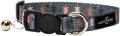 Lucy & Co. Take a Hike Breakaway Cat Collar with Bell – Designer Print Adjustable Safety Collar for Cats, Kittens & Small Dogs, Lightweight Pet Collar for Boy & Girl Cats – Large