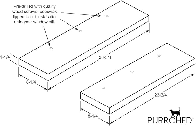 Purrched Cat Window Perch (24 Inch)