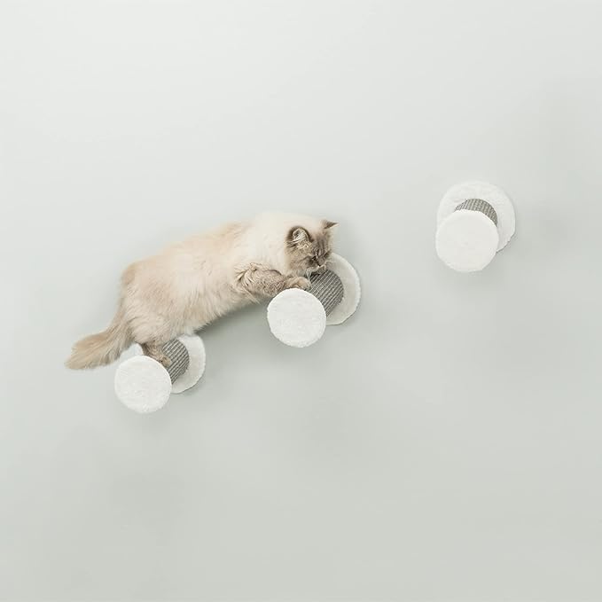 Trixie Wall Mount XXL Cat Climbing Steps, Cat Furniture, Scratching Post, 3pcs, Gray