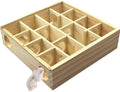 Wooden Hamster Maze Toy Multi-Grid Maze Household Hamster Hideaway Toy Small Pet Cage Accessory