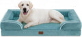 Comfort Expression Orthopedic Dog Bed for Extra Large Dogs 45x35 Inch, Waterproof Egg Crate Foam XL Pet Bed with Removable Bolsters, Dog Couch with Washable Cover & Non-Slip Bottom, Washed Blue