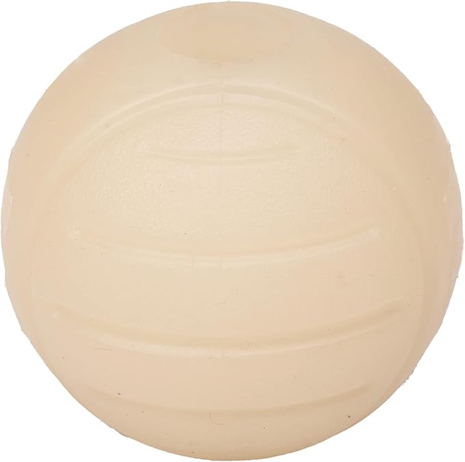 Amazon Basics Interactive Bouncy Durable Rubber Dog Toy Balls, 2.5 inch, Blue, Beige, Orange, Pack of 3