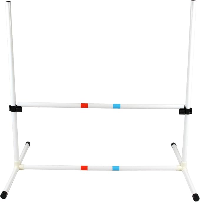 Midlee Dog Agility Bar Jump- Indoor Outdoor Hurdles Adjustable Pet Course Equipment