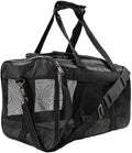 Sherpa Deluxe Airline Approved Soft Sided Dog & Cat Carrier, Black, Large