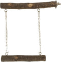 Bird Swing, Parrot Perch Stand Natural Wood Stand Parrot Cage Toys for Parakeet Cockatoo Budgie Lovebirds Cockatiel Small Animal