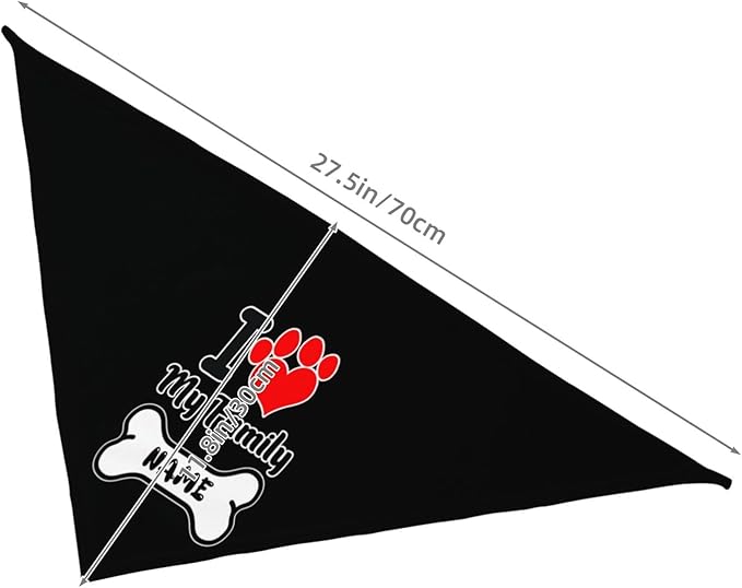 Custom Dog Bandana for Cat Dog Pet Add Your Design Personalized Neckwear Bandanas with Your Text Logo Image Customized Pet Scarf Funny Gifts Style 09