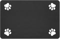 Pet Feeding Mat-Absorbent Pet Placemat for Food and Water Bowl, with Waterproof Rubber Backing, Quick Dry Water Dispenser Mat for Dog and Cat (27"x17", Black)