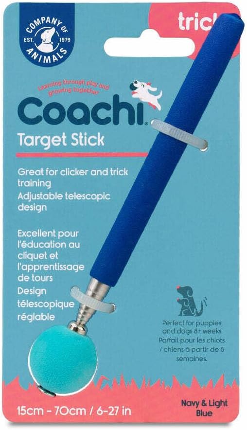 Company of Animals Coachi Target Stick, Telescopic Design with Large Ball for Target, Dog Accessory for Clicker & Agility Training, Teach Commands and Tricks