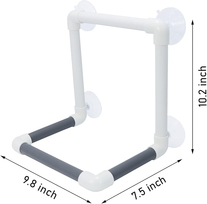 Bird Portable Suction Cup Shower Perch Parrot Window Wall Standing Platform for Cockatoo Conure Cockatiel African Grey