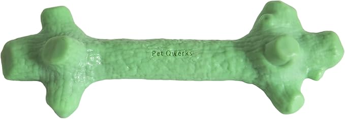 Pet Qwerks Nylon Stick BarkBone - Durable Dog Toys for Aggressive Chewers - Mint Flavor - 10.75"