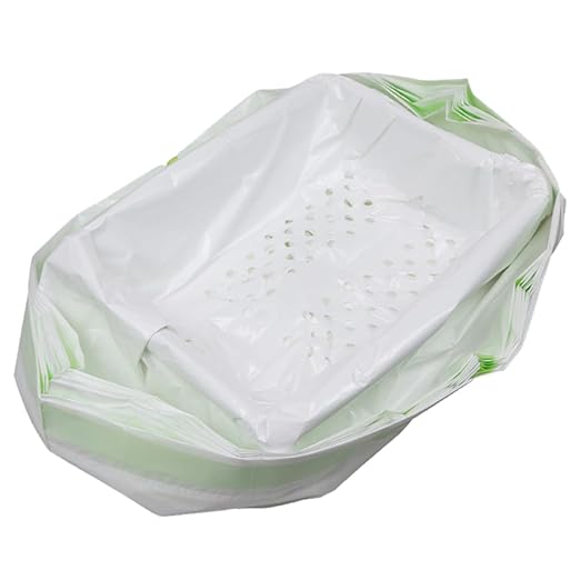 Mipcase 7pcs Cat Litter Filter Bags Design for Convenient Pet Waste Disposal White Litter Cleaning Supplies