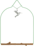 Pop's Birding Hummingbird Swing, USA Made Original Charm Humming Bird Swing for Outdoor, Vintage Copper, 1ct