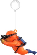 onesimcr Floating Fish Tank Decorations, Aquarium Decorations, Lovely Diver Fish Tank Decorations, Floating Device Fish Tank Accessories，Suitable for All Kinds of Fish Tanks(Orange)…