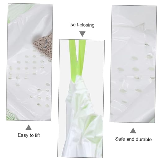 HANABASS 7pcs Cat Litter Filter Bags Pet Waste Disposal Bags Design for Litter Box Maintenance