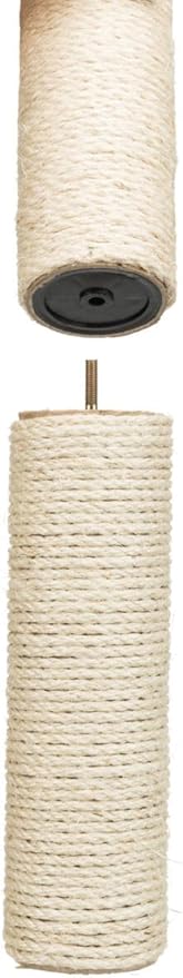 Trixie Replacement Sisal Post for Scratching Posts, Cat Trees and Cat Towers, 4.3 x 15.7-in (11 × 40 cm)
