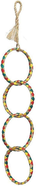 Planet Pleasures 4 Ring Chain 17" Small Bird Toy
