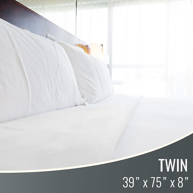 DMI Waterproof Mattress Protector and Mattress Cover, Soft, Encased Zippered Fit, Twin, Packaging may vary