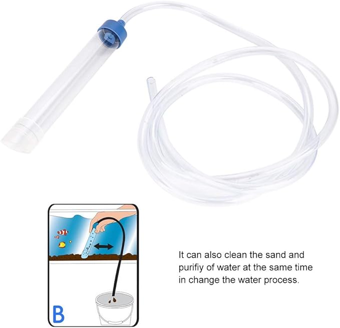 Restokki Aquarium Cleaning Pump Kit Small Fish Tank Cleaner Changing Water Tool