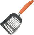 Cat Litter Scoop, Kitty Metal Scooper, Aluminum Alloy Sifter, Kitten Pooper Lifter, Deep Shovel, Long Handle, Poop Sifting, Durable, Heavy Duty, for Litter Box