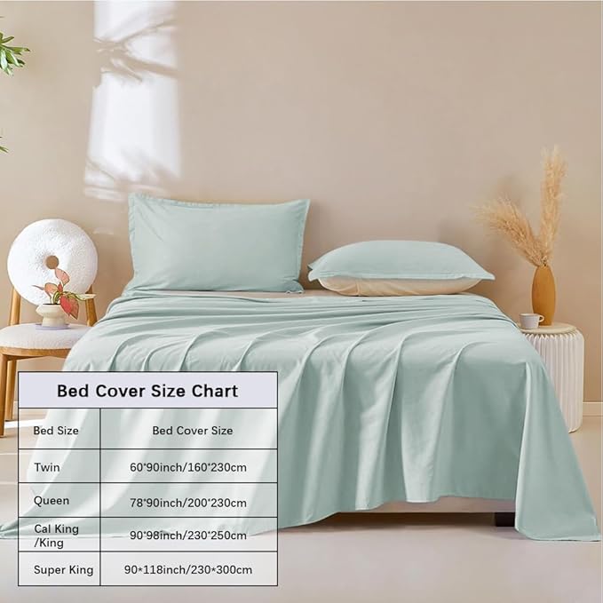 DUJUIKE Waterproof Bed Cover for Dog and Cats,Pet Hair Resistant Bed Sheet Cover, Protective Bed Liner Cover with 100% Waterproof Breathable Thin Fabric (Green, Queen 78 * 90 inch)