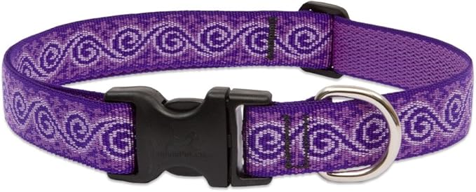 LupinePet Originals 1" Jelly Roll 12-20" Adjustable Collar for Medium and Larger Dogs