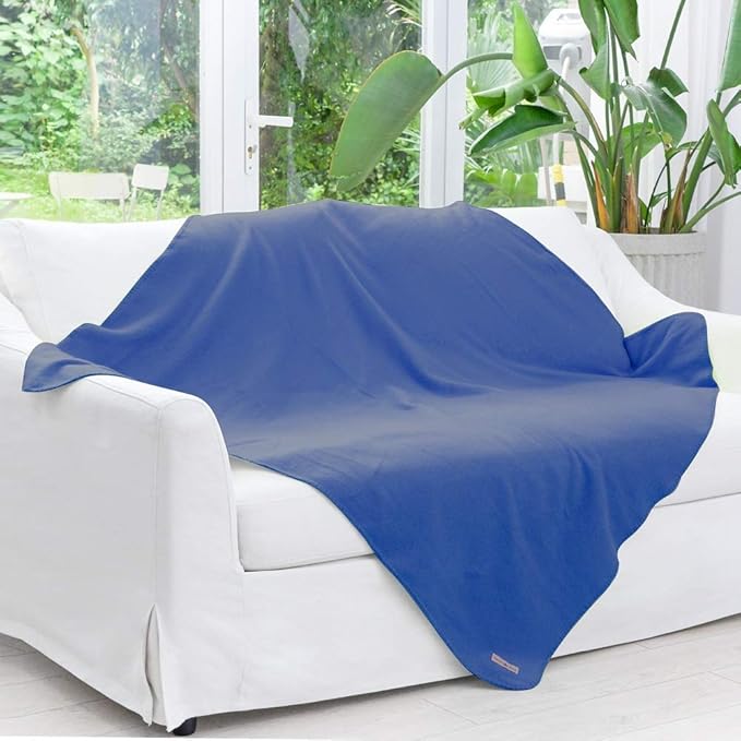 Fleece Blanket Bulk Pack of 6 Cozy Fleece Throw Blankets 50x60 Warm Soft Lightweight Breathable Pet-Friendly for Deco Bed Sofa Kids Wedding Gifts Camping (Assorted)