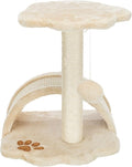 TRIXIE Vitoria 16.9-in Cat Tree for Kittens, Kitty Scratching Post, Sisal Covered Scratcher, Dangling Cat Toy, Beige