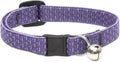 LupinePet Eco 1/2" Lilac Cat Safety Collar with Bell , 8-12"