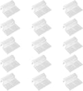15 Pcs Rimless Aquarium Lid Clips for 7-8mm Glass, Clear Acrylic Aquarium Cover Support Clamps for Fish Tank Lid Holder, Plastic Tank Top Clips for Glass Canopy or Piscine Hoods and Covers