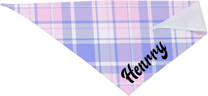 Custom Pet Scarf Personalized Dog Bandana with Name Personalized Add Your Text Bibs Triangle Head Scarfs Gift for Small Medium Large Dogs Cats Baby Puppy Pets Accessories