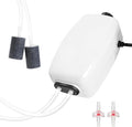AQUANEAT Aquarium Air Pump for 20-210 Gallon Tank, Fish Air Bubbler, Hydroponic Oxygen Aerator with Stones, Airline Tubing, Check Valves