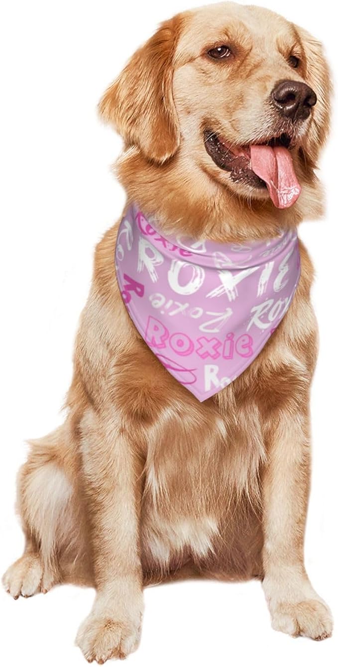 Custom Pet Scarf Personalized Dog Bandana with Name Personalized Add Your Text Bibs Triangle Head Scarfs Gift for Small Medium Large Dogs Cats Baby Puppy Pets Accessories