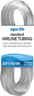 Penn-Plax Standard Airline Tubing for Aquariums – Clear and Flexible – Resists Kinking – Safe for Freshwater and Saltwater Fish Tanks – 25 Feet
